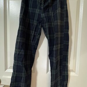 Brandy Melville Black and Green Plaid Pants